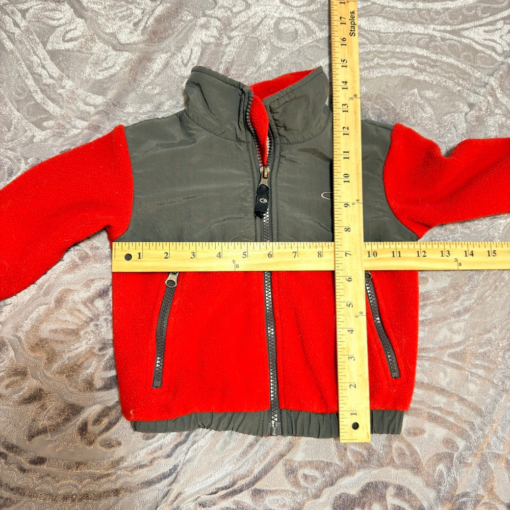 Champion C9 Baby Boys' Red & Gray Fleece Full-Zip Jacket - Size 12M - Picture 4 of 10